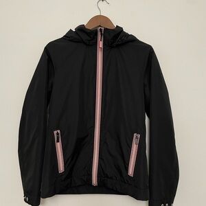 NWOT - Hunter Black Jacket with Pink Details